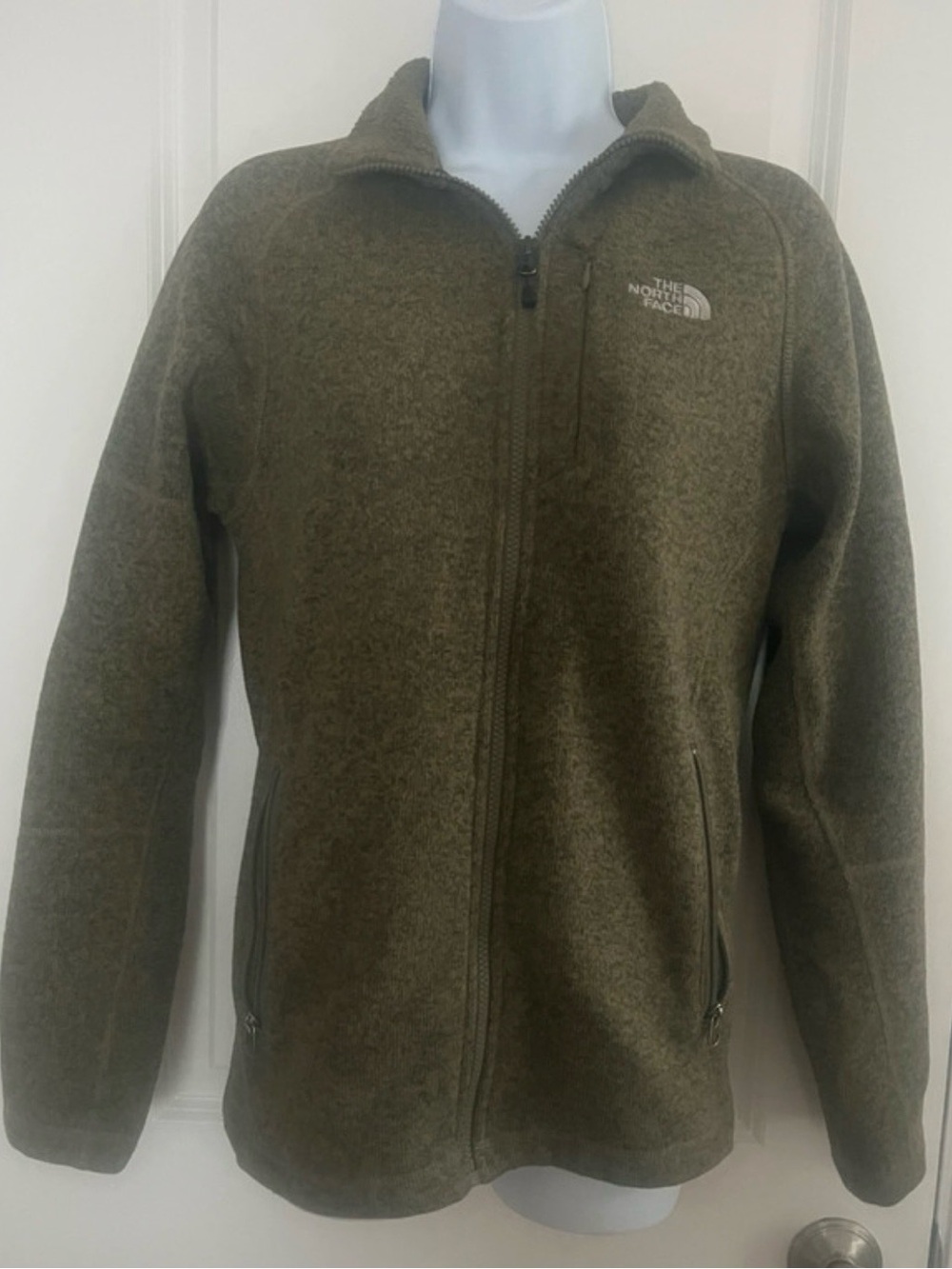 The North Face Moss Green Men's Fleece Jacket - XS